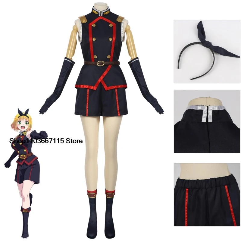 Suruga Shushu Cosplay Fantasy Anime Mato Seihei Of Slave Costume Disguise Women Convention Outfit Halloween Roleplay Clothes Set