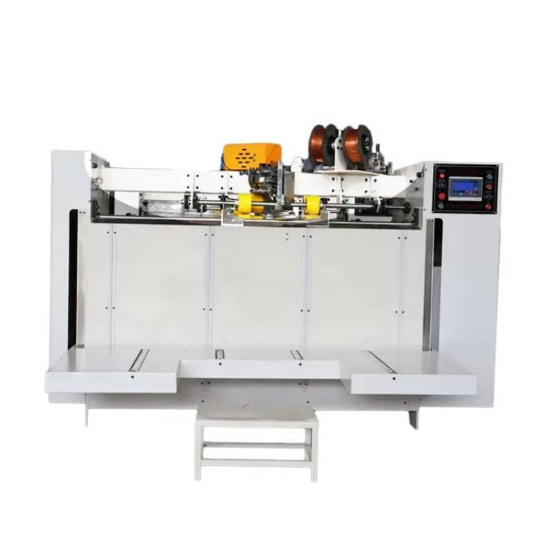 Karton, Kartonhefter, Wellkartonmaschine, halbautomatisches Nähen