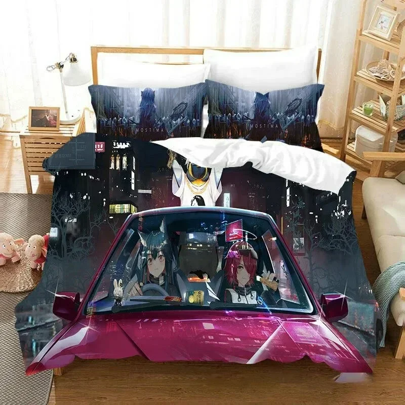 

3D Arknights Double Twin Printed Bed Set Duvet Cover Pillowcase Bedding Set Bed Linen Sheet Quilt Cover Full Queen King Size
