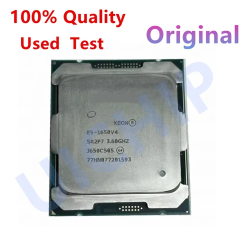 Processore Xeon originale al 100% SR2P7 E5 1650V4 3,6 GHZ 6-Core 15MB SmartCache 140W E5 1650 V4 LGA2011-3