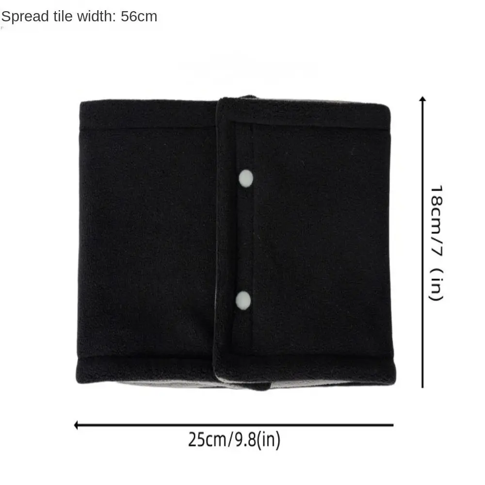 Trendy Christmas Gift Neck Warmer Thickened Lining Soft Knitted Sport Scarf Skating Running Winter Keep Warm Face Mask image 6