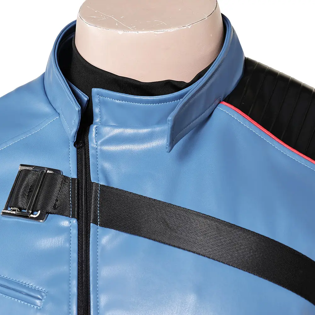 Bucky Barnes Cosplay Blue Jacket Costume Suit Movie Bolts of Thunder Roleplay Outfits Men Disguise Halloween Carnival Party