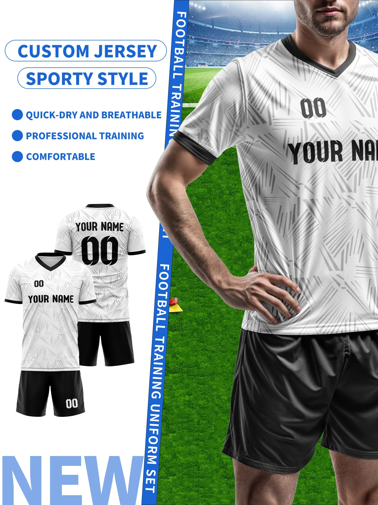 

Спортивные футболки с V-образным вырезом для мужчин и женщин 2026 года с индивидуальным именем и номером, быстросохнущие, модные, с технологией сублимации