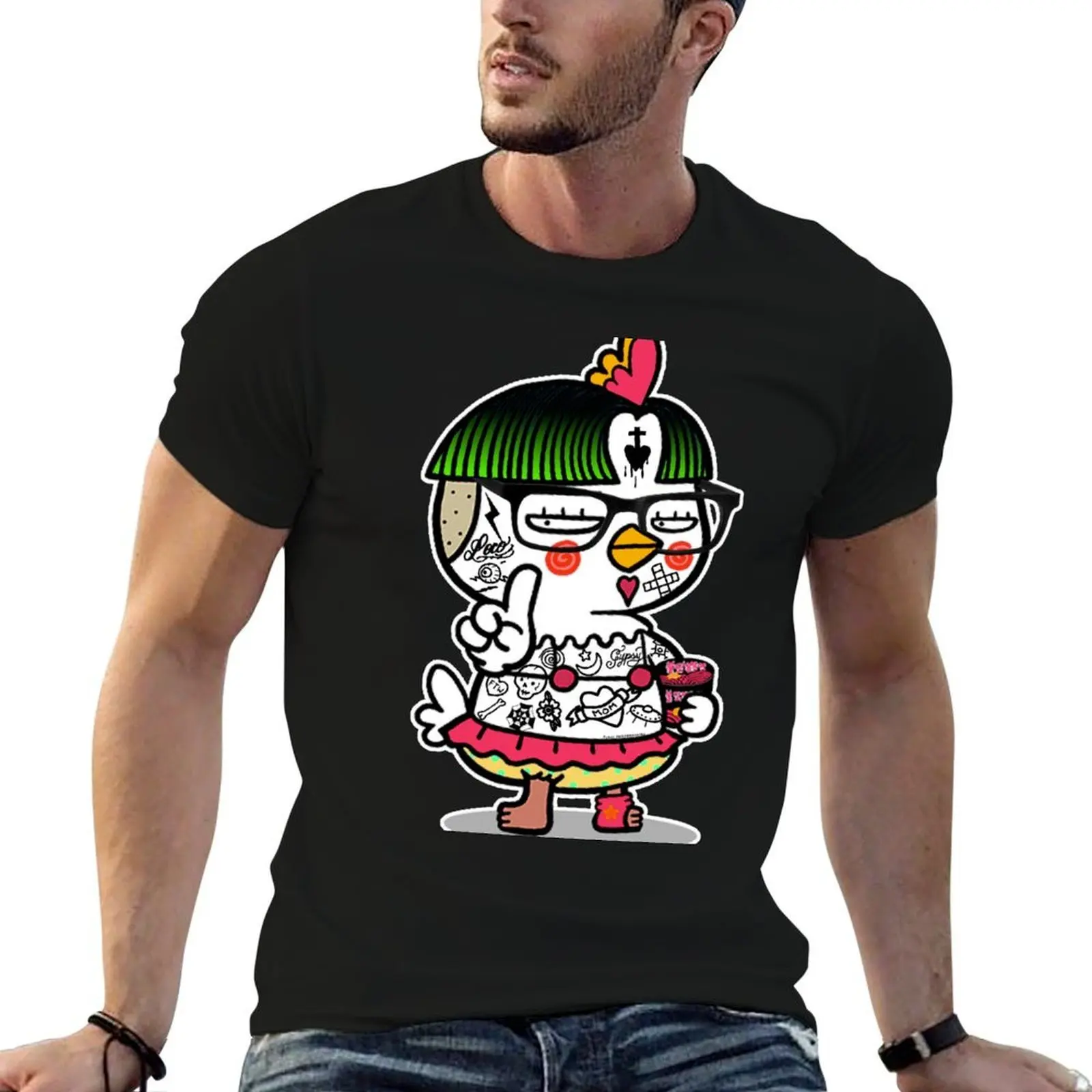 Camisetas de Remix para hombre, camiseta divertida de algodón, camiseta 100 por ciento coreana para Hochi Noodles, camiseta picante para hombre