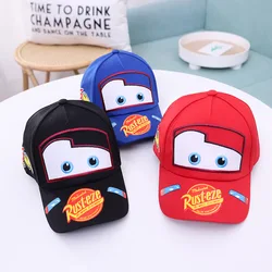 Disney Cartoon Cars Cute Lightning McQueen Cosplay Baseball Cap Children's Cap Korean Version Children Fashion Trendy Hat Gift