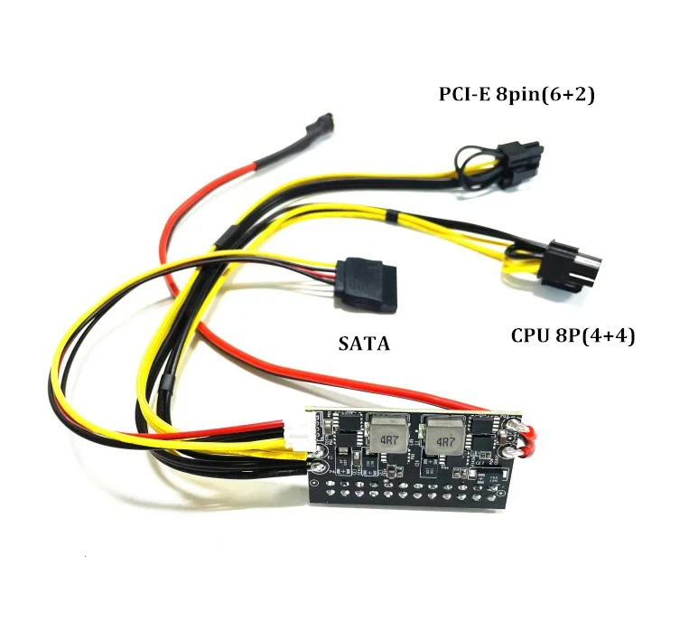 Imagem -04 - Mini Itx Módulo de Alta Alimentação Atualização Interruptor Atx Psu Automático 300w dc 12v Input 24pin Pico