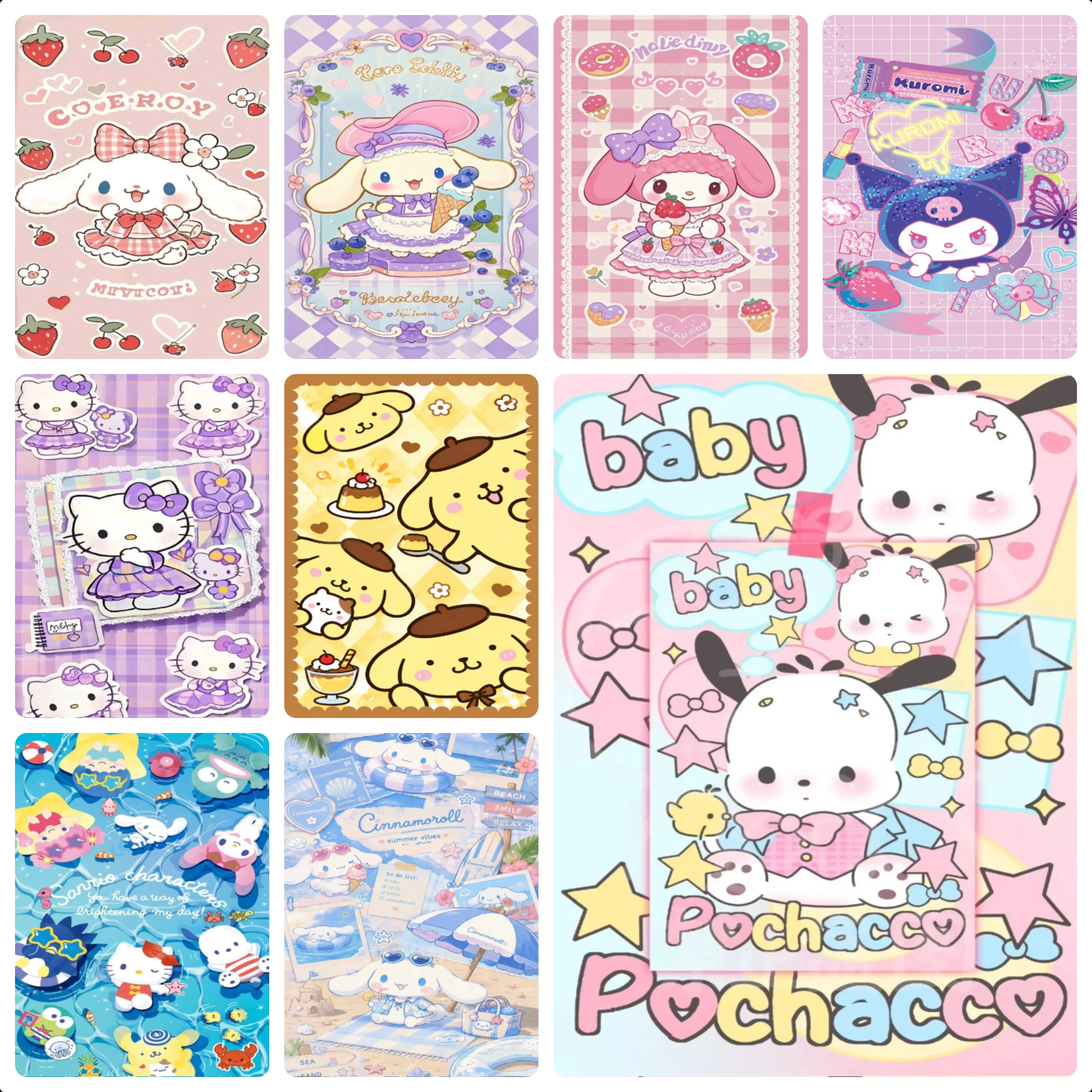Cute Kuromi Cinnamoroll Anime Sanrio Jigsaw Puzzles 500/1000/1200/2000PCS Handmade Art Exquisite Home Decor Gift No Frame