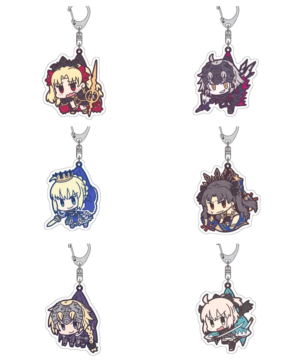 Game “Fate/Grand Order” 6CM Acrylic Keychain Gilgamesh & Ereshkigal Backpack Accessories Cute Birthday Present