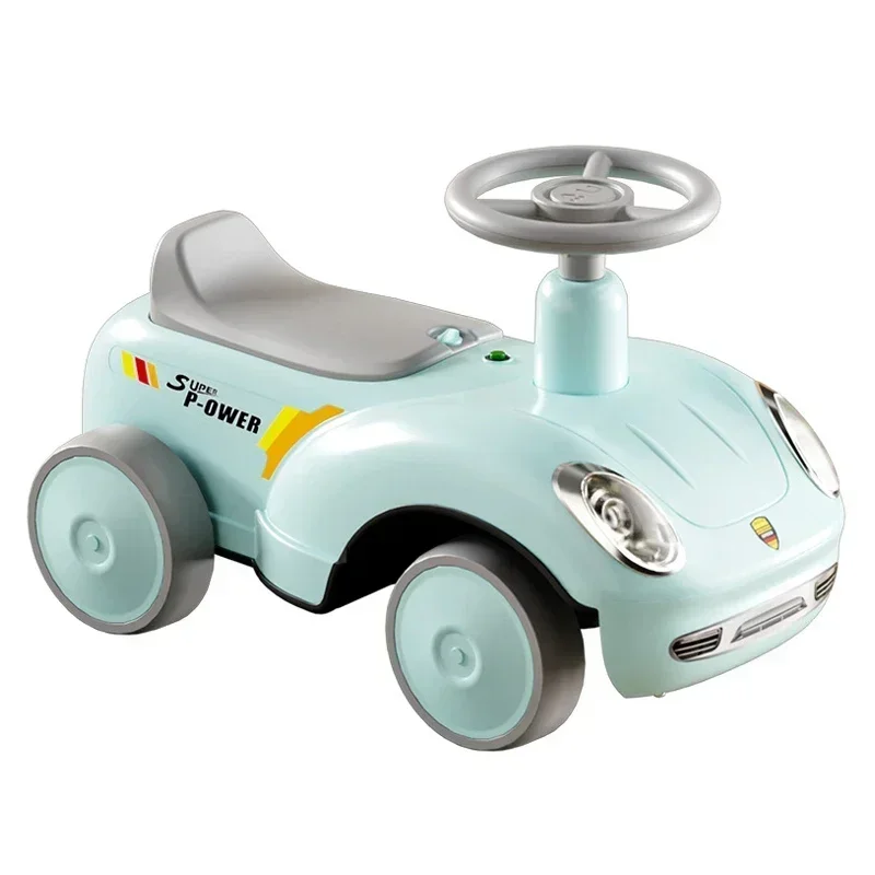 Children\'s Scooter Car Baby Balance Car 1-6 Years Old Boy and Girl Baby Four Wheel Anti-rollover Walker Music Light Yo-yo Car