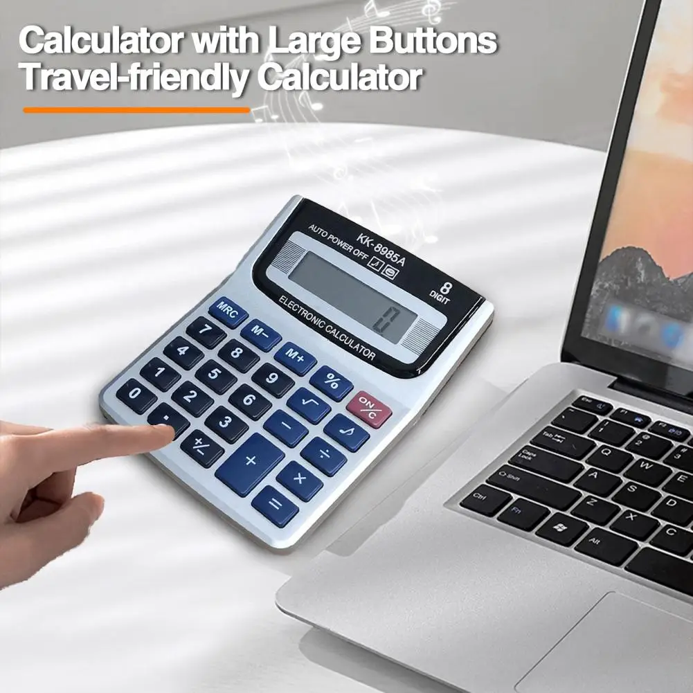 Calculadora electrónica ligera con botones, calculadora de contabilidad portátil, escritorio multifuncional para negocios