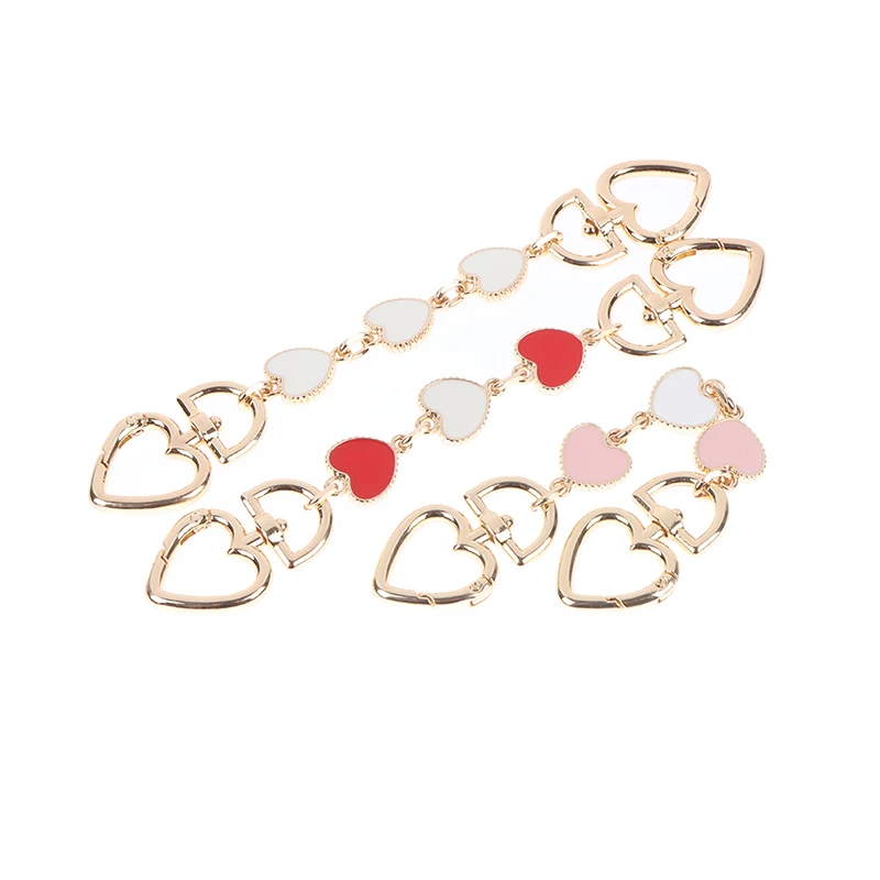 Heart Shaped Replacement Chain Strap Extender For Purse Clutch Handbag Extension