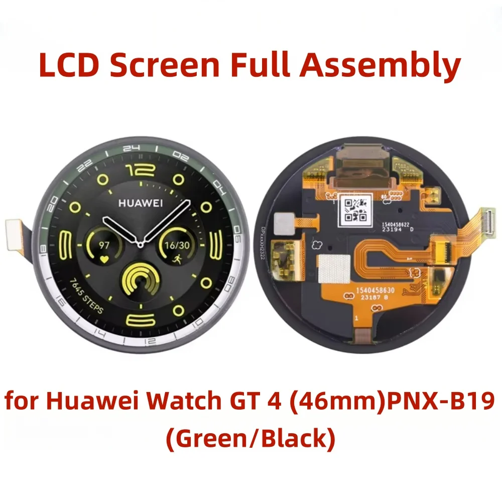 

ЖК-дисплей с сенсорным экраном для Huawei Watch GT 4 46 мм PNX-B19 ЖК-экран с дигитайзером, полная сборка часов, замена запасной части