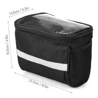 Sac de guidon avant de vélo, sangle réfléchissante d'extérieur, pochette de téléphone tactile, panier de Tube avant de vélo, accessoires de vélo 5