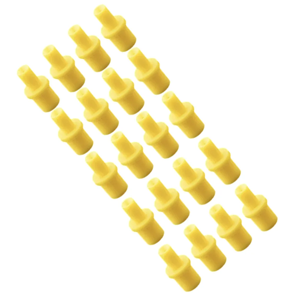 20PCS Rubber Hollow Joint Cleaning Tool for CISS Inkjet Cartridges with Through-Hole Design and Sealing Performance