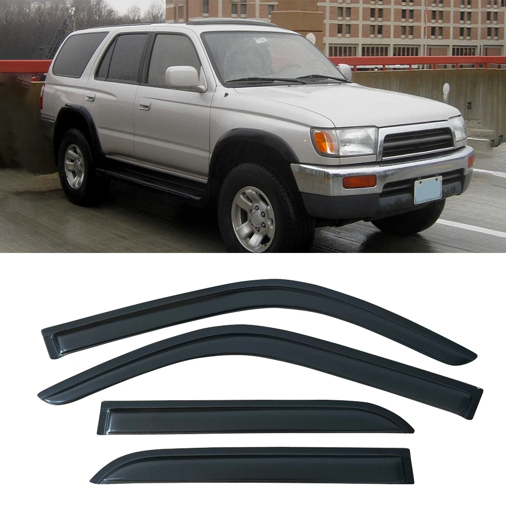 

Window Visor for TOYOTA 4RUNNER N180 1996 1997 1998 1999 2000 2001 2002 Wind Deflectors Rain Guards Door Visor Vent Shades