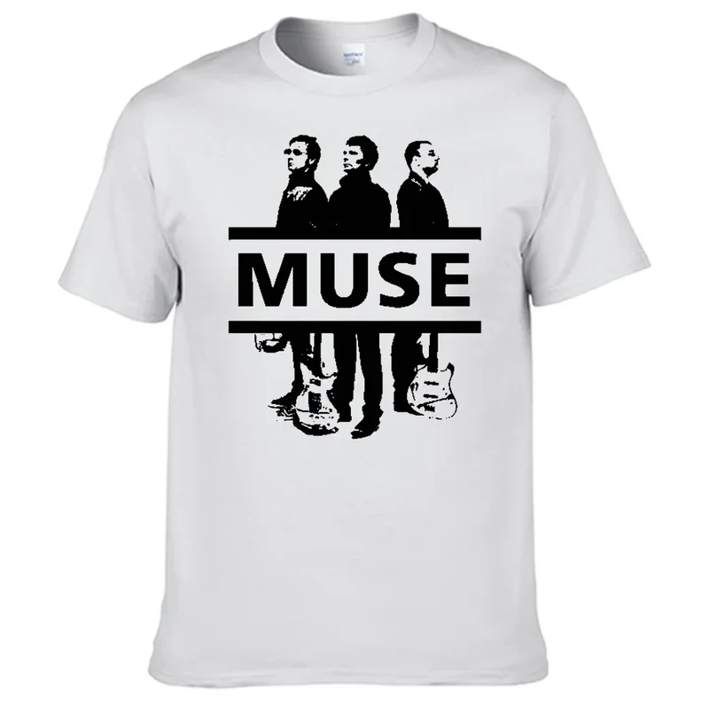 Camiseta de Muse band para hombre, camisa 100% de algodón, mejores ventas