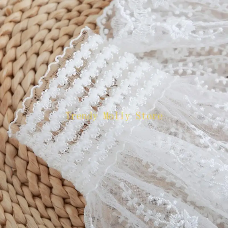 

N5KB Женские расклешенные рукава с вышивкой, съемные накладные манжеты, накладные рукава на запястье