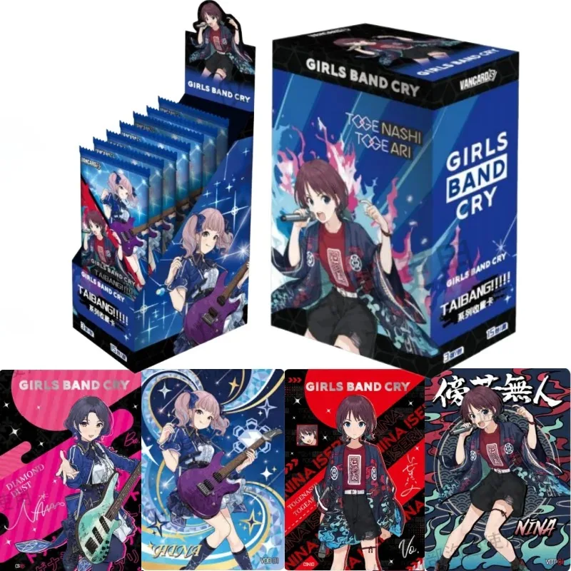 new-bandai-genuine-girls-band-cry-taibang--vol2-trading-cards-blind-box-anime-character-collection-cards-gift-toy-for-girls