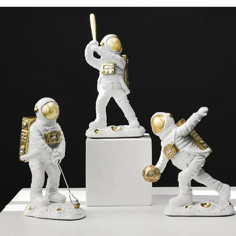 Astronaut Ornaments Modern Spaceman Mini Planet Small Home Decoration Accessories Holiday Gifts