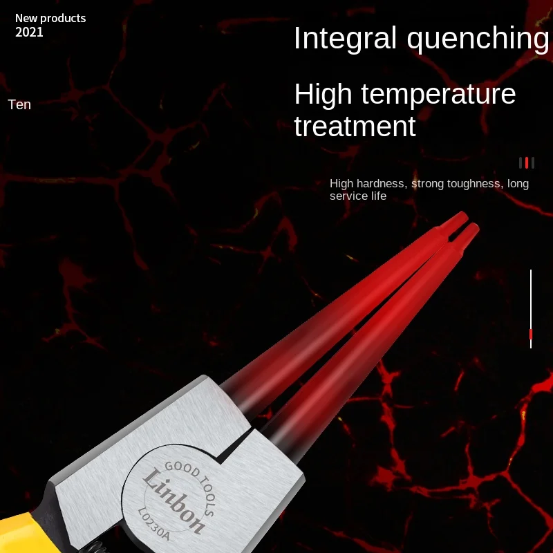 كماشة لينبون صغيرة الدائرة الداخلية الخارجية حلقة مزيل أداة التثبيت مستقيم/منحني الفك تلميح الدقة الربيع تحميل أداة #4