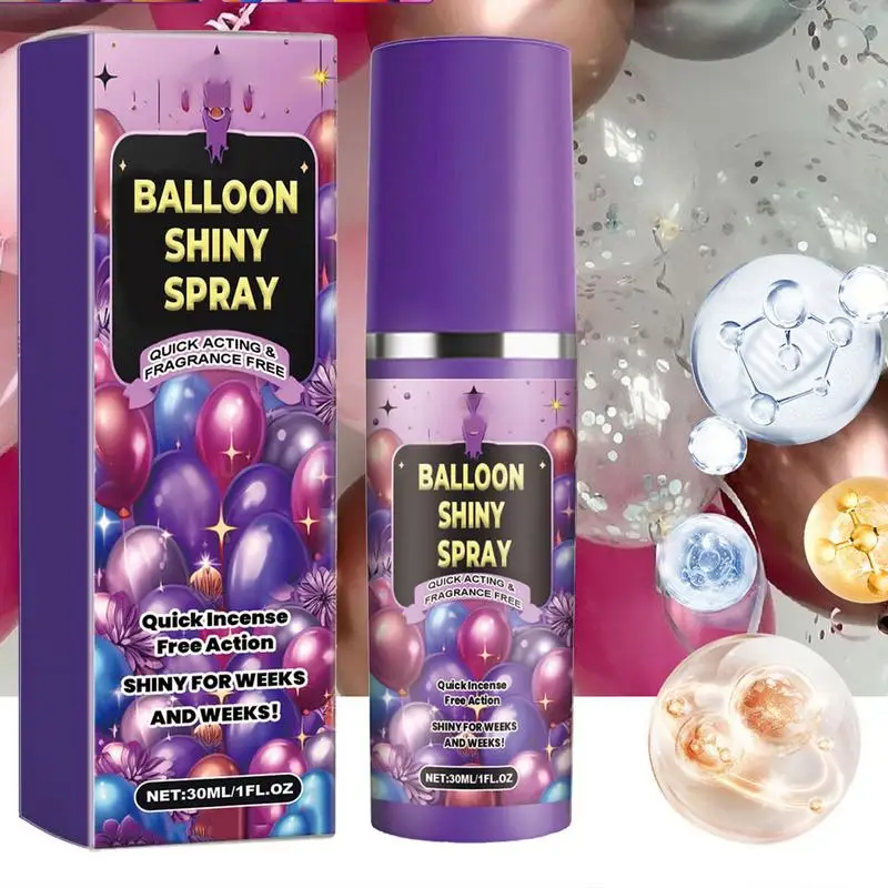 Balloon Gloss Spray 30ml Latex Balloon Gloss Shine Spray Anti Fading Polish Balloon Long-lasting Shiny Spray Party Decor Props