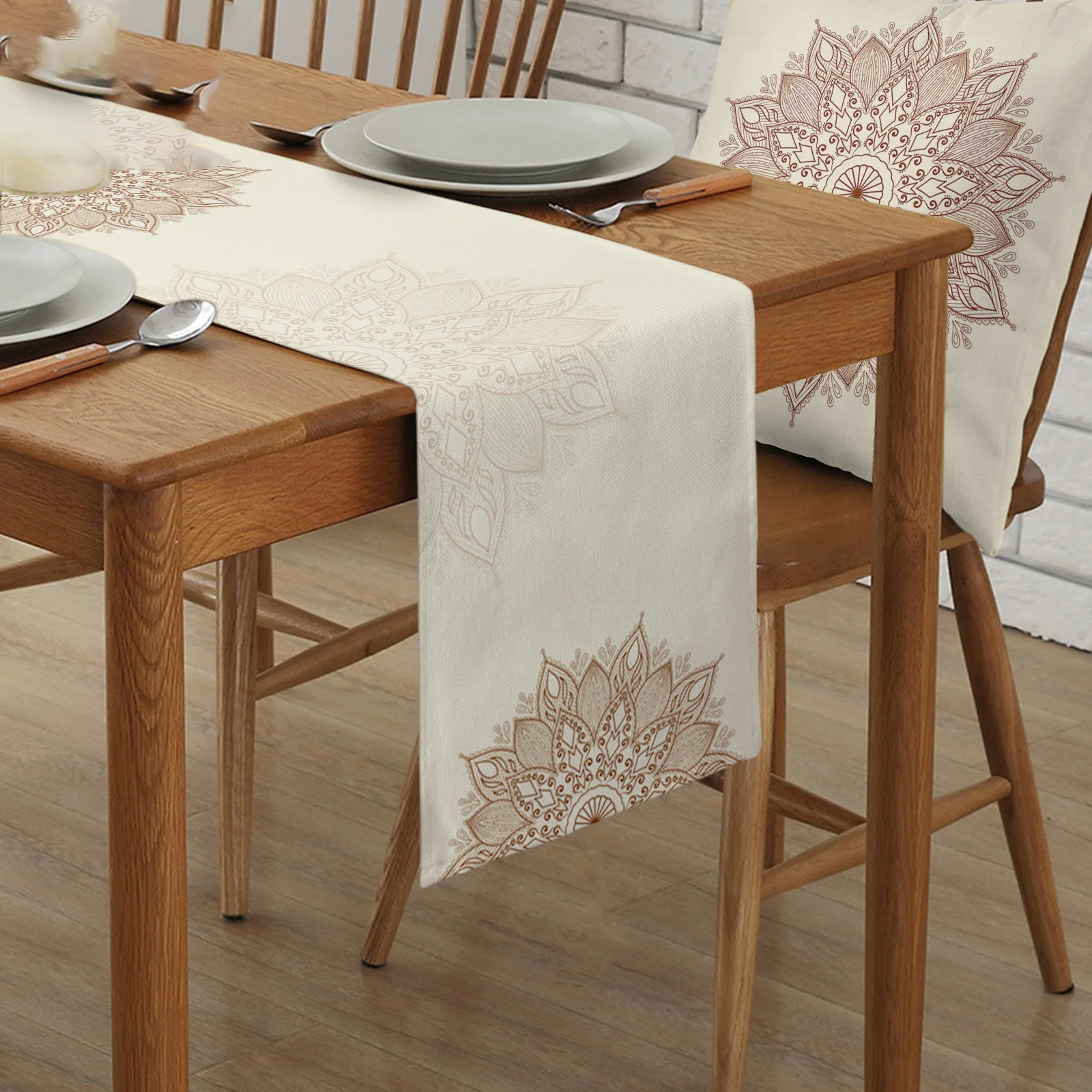 Mandala Flower Texture Table Runners Wedding Table Decoration For Kitchen Decor Home Party Table Runner Coffee Table Decor