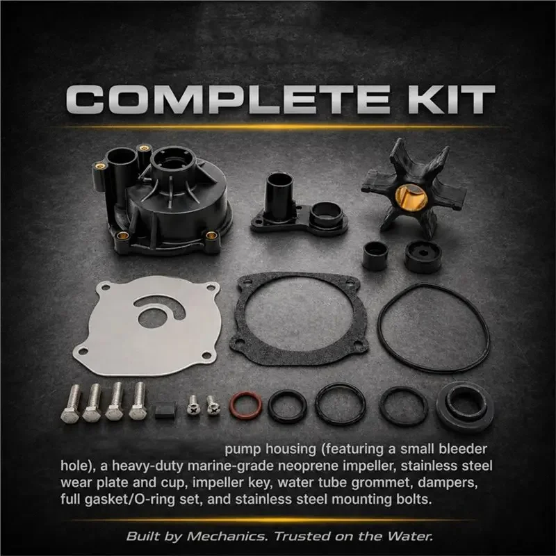 Outboard Water Pump Kit 5001595 435929 For 1993-2020 Johnson Evinrude Engines V4 75-140HP V6 150-250HP V8 250-300HP