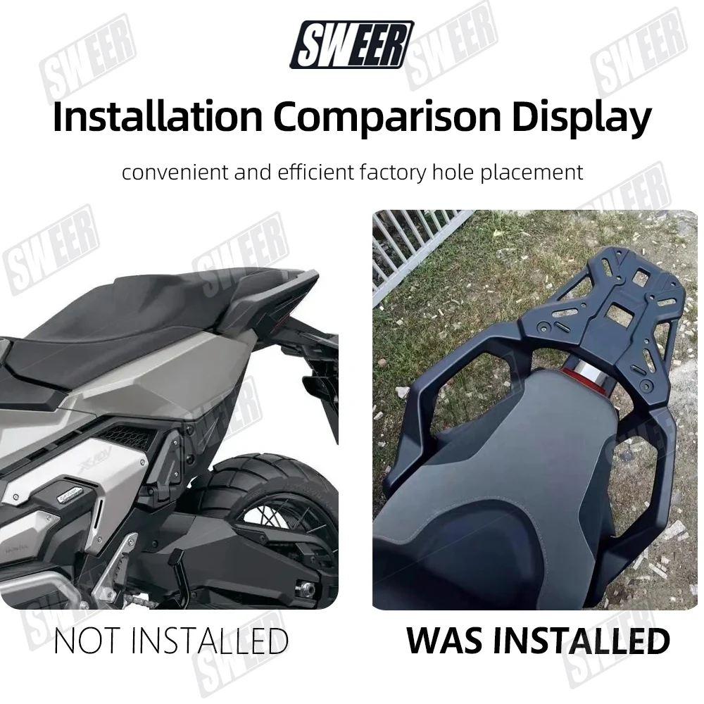 Motorcycle Aluminum Durable Rear Luggage Bracket Fit For Honda XADV750 FORZA750 2017-2020 Support Special For NSS750 Cargo Rack