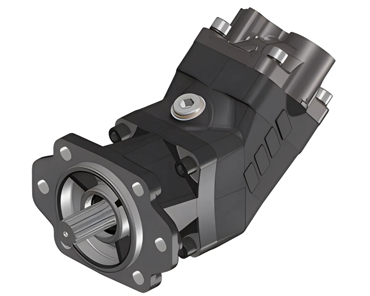 Unidirectional 80 cc and 130 cc bent shaft piston pumps MDS 80 SAE-C are suitable for high-pressure tipping systems with.