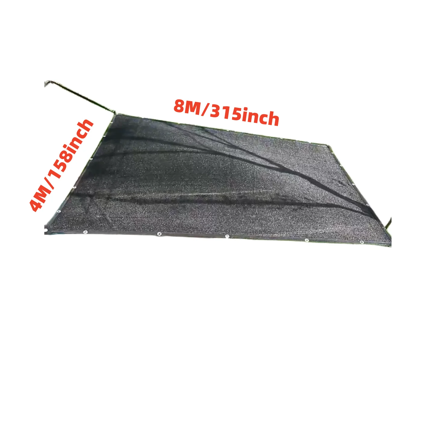 4X8M 4Pin Outdoor Garden Sun Shade Net Sail Camping Plants Greenhouse Terrace Sunshade UV Protection Sunscreen With Grommets