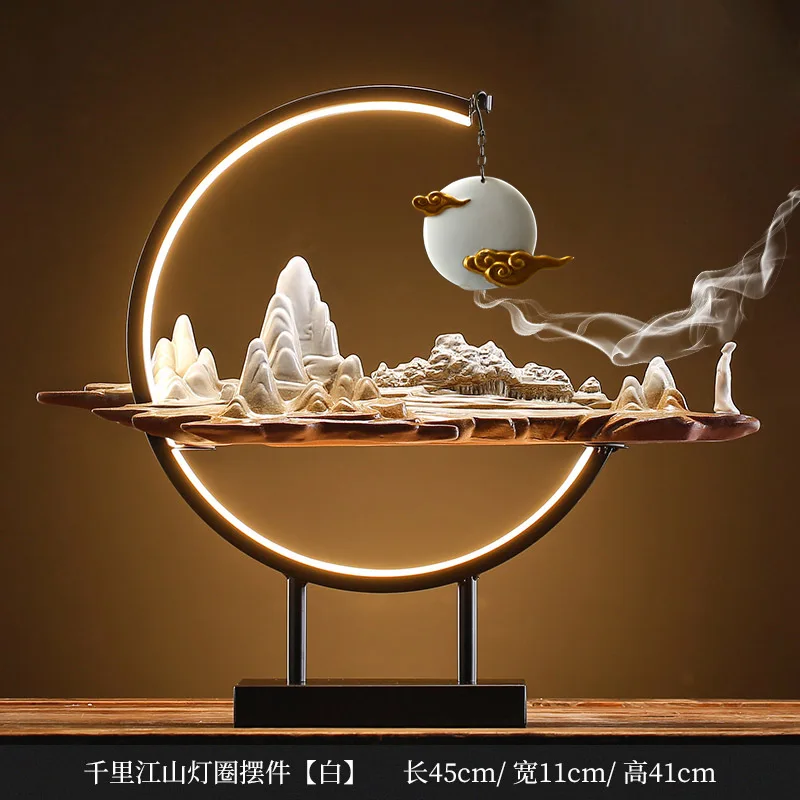 Backflow incense burner household indoor incense creative zen sandalwood agarwood tea ceremony