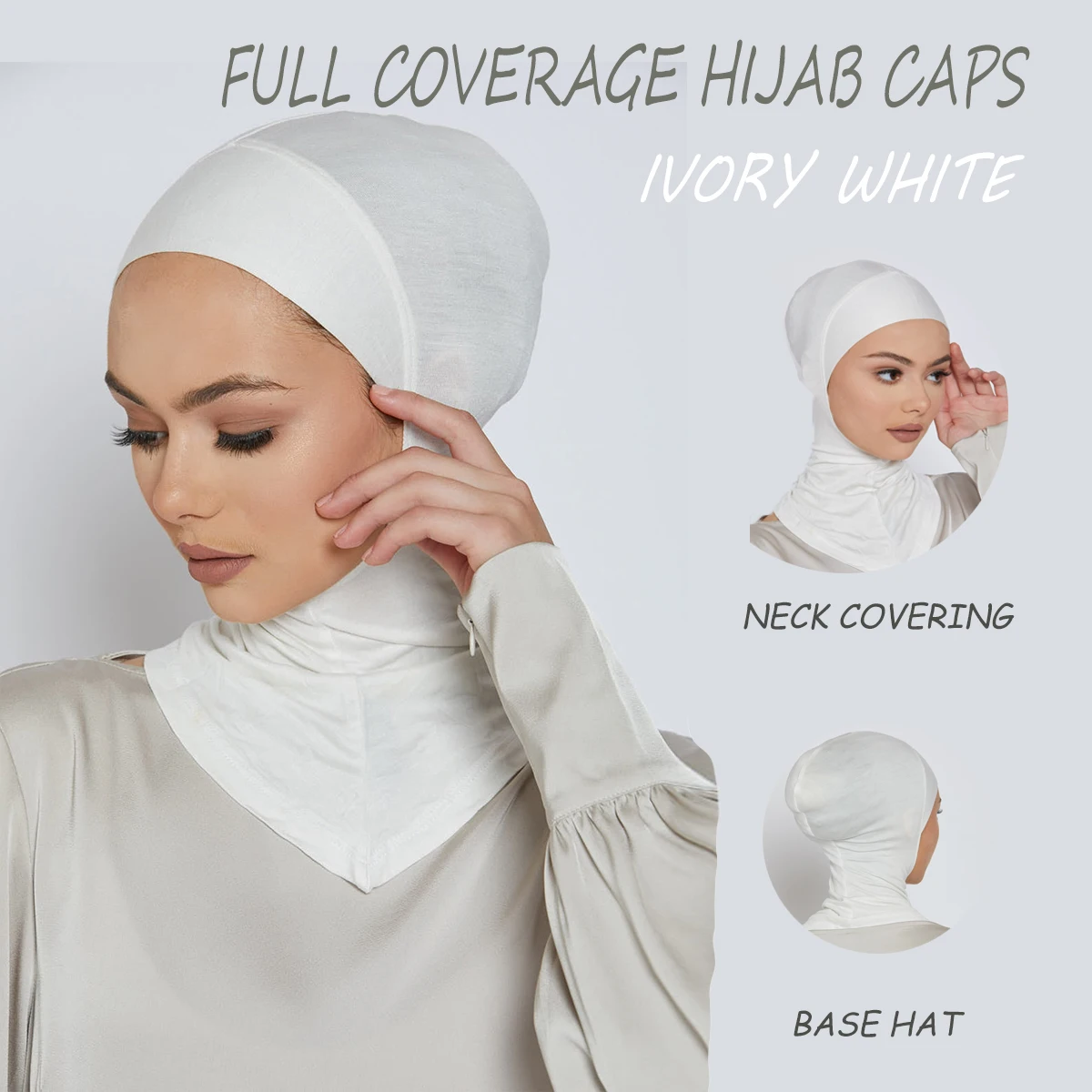 Full Coverage Hijab Caps Muslim Underscarf Women Veil Hijab Muslim Women Scarf Turbans Head For Women Hijabs Caps Hat Islamic