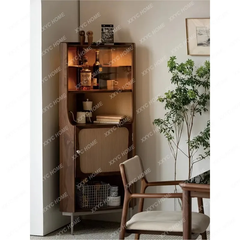 XXVintage solid wood corner storage rack, floor-standing corner cabinet, wall corner cabinet, triangle cabinet