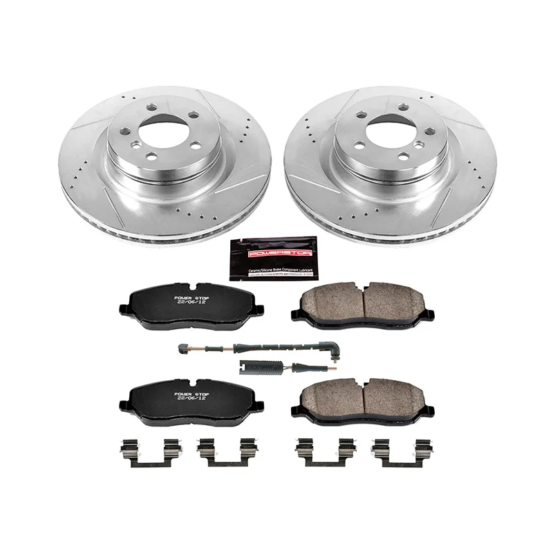 U.S.top rated SDB500182 D1098 POWERSTOP Front Brake Kit Pad and Disc Brake System Assembly K5419 for Land Rover