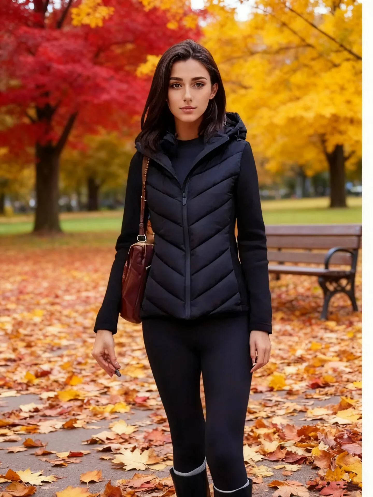 

2025 Autumn Winter Women's Patchwork Hooded Air Cotton Jackets Coat Lady Fashion Warm Slim Fit Sports Parkas Outerwear Clothes