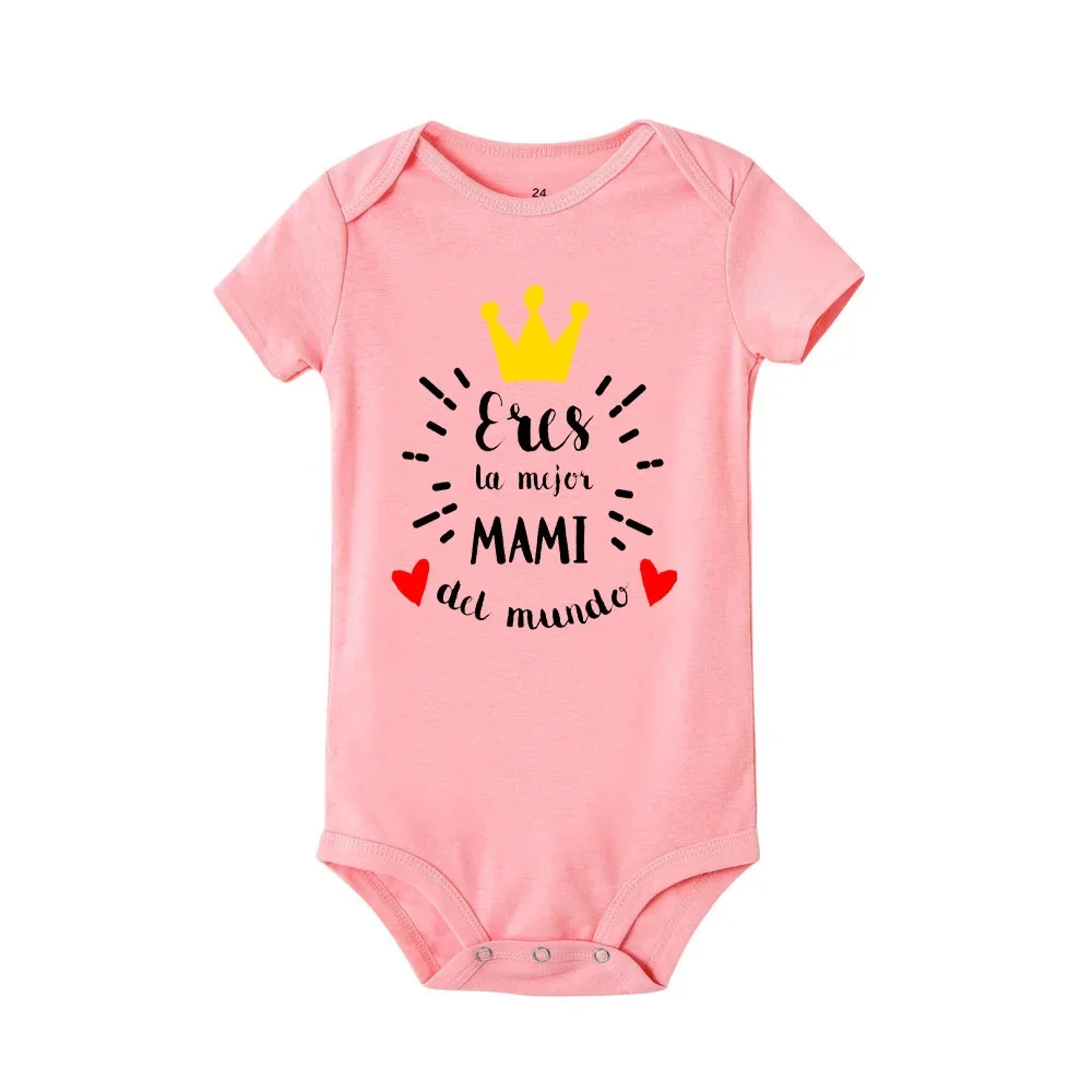 You Are The Best Mom In The World Baby Boy Girl Bodysuit Mothers Day Toddler Outfits Infant Romper Newborn Baby Gifts for Mom