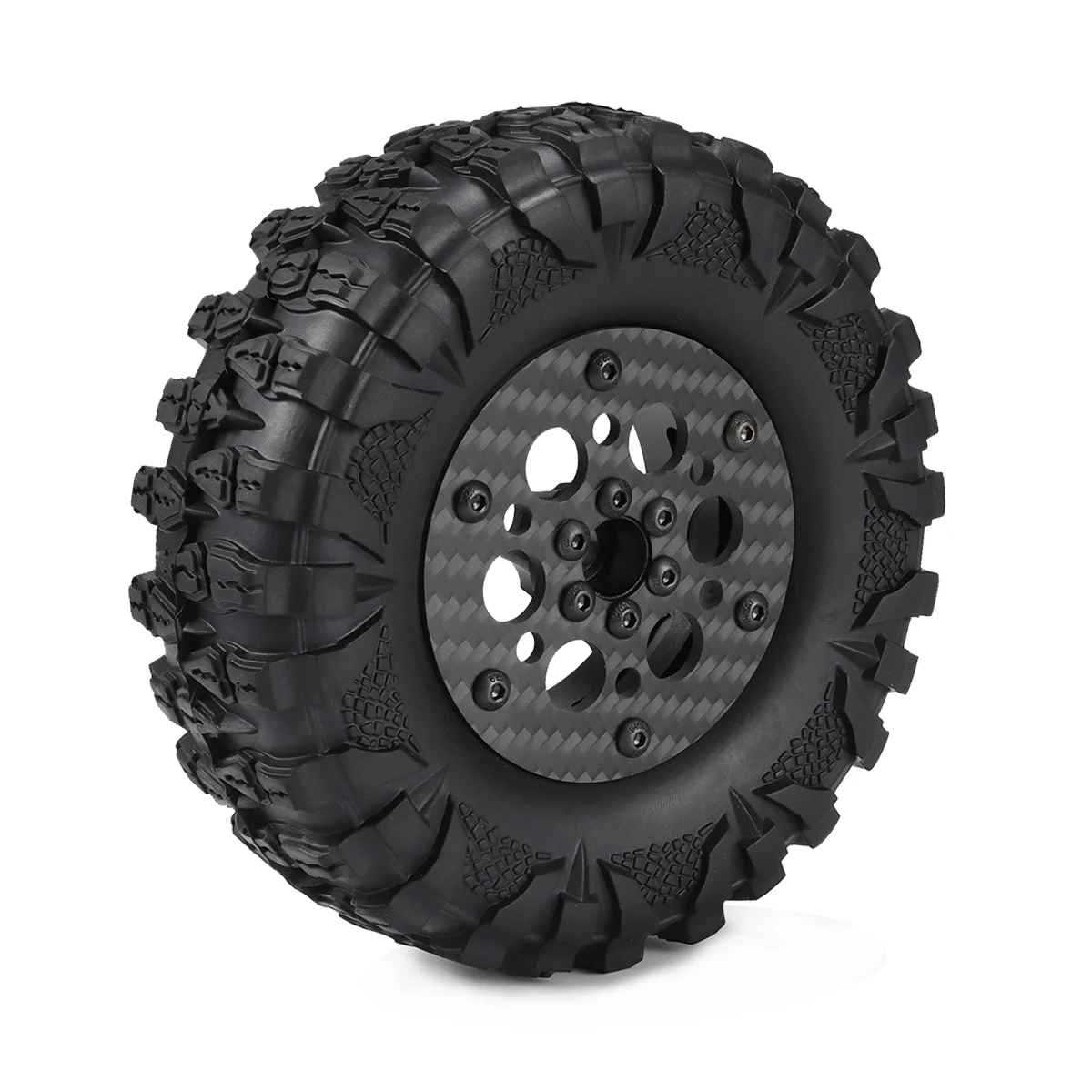 Llantas de rueda RC de fibra de carbono, accesorio para 2,2 1/8 Rock Crawler LCG Cheater Rigs GSPEED V3 TGH Capra SCX10 Pro Element Enduro TRX4,