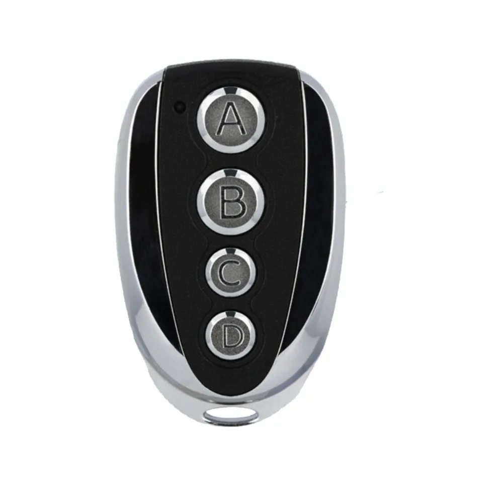 433MHz Metal 4-Button Garage Door Remote - High-Performance Cloning Universal Wireless Remote for Access Control