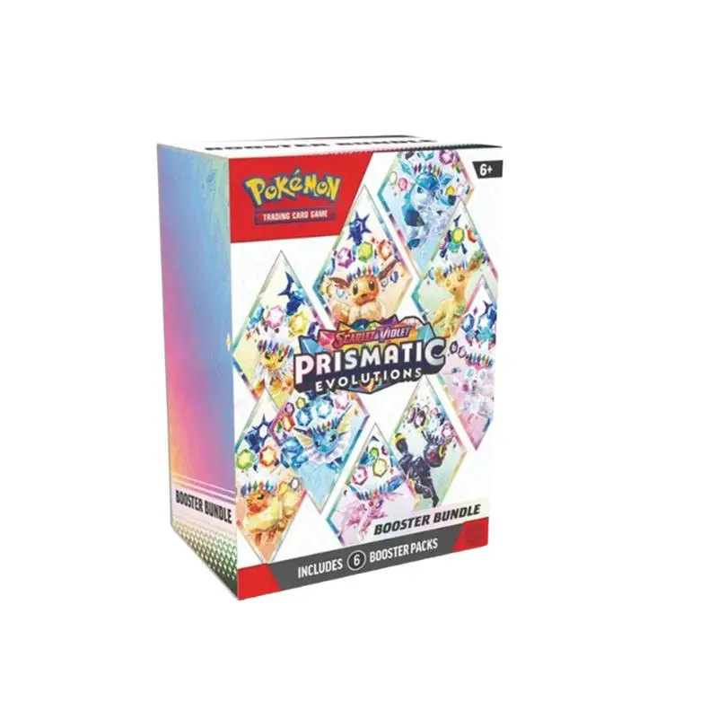 Pack de boosters TCG sur le thème Prismatic Evolutions - 7 paquets et cartes à collectionner scellées avec des cartes holographiques rares