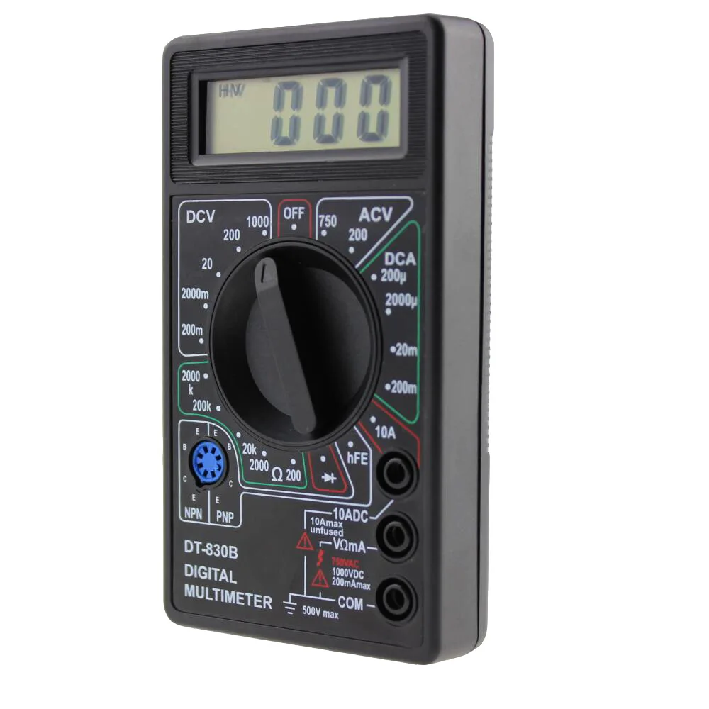 DT830B Digital Multimeter AC/DC LCD Digital Multimeter 750/1000V Voltmeter Ammeter Tester High precision Repair Tool Tester