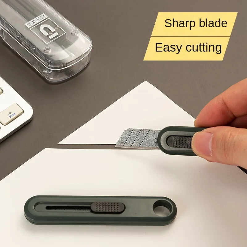 سكين تفلون صغير من M&G، سكين مقاوم للالتصاق ومقاوم للصدأ للوازم المكتبية، عبوة واحدة، لون عشوائي #2