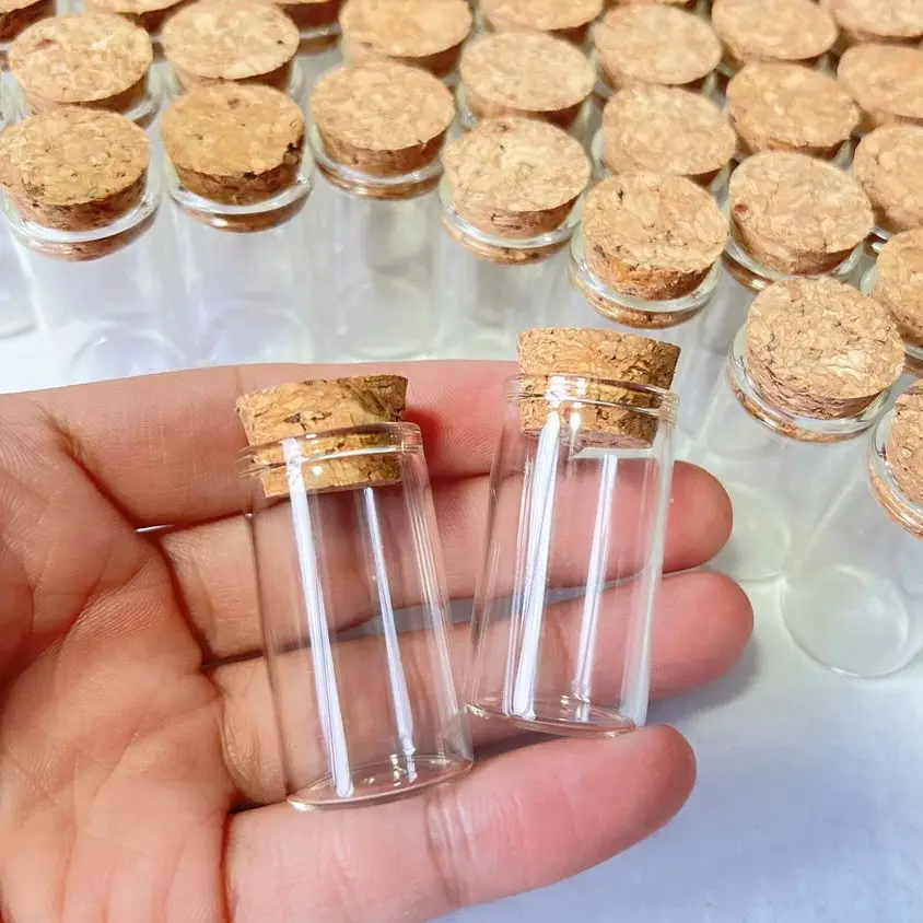

60/108 шт. 8 мл мини-бутылки с пожеланиями, пробковые ультра маленькие стеклянные пробирки, свадебные сувениры, благословение, заметки, декор для вечеринки, поделки своими руками