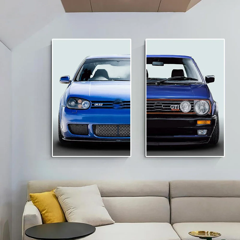 1pcs(No frame)Modern Sports Car Graffiti Canvas Painting Luxury Retro Racing Poster Print Abstract Supercar Wall Art Living R