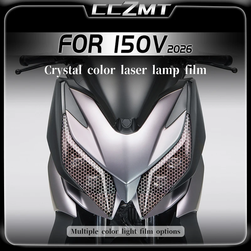 

For ZONTES 150V 2026 headlight film smoked black taillight film honeycomb laser protection sticker modification accessories