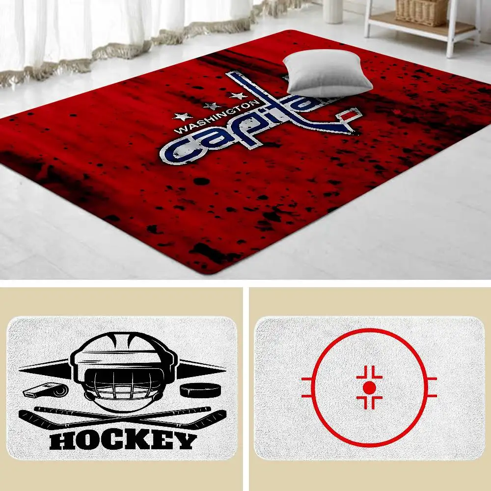 Ices-Hockeys Floor Mats Home Laundry Rug Carpet For Living Room Decor Lounge Area Anti-slip Foot Mat Entrance Doormat