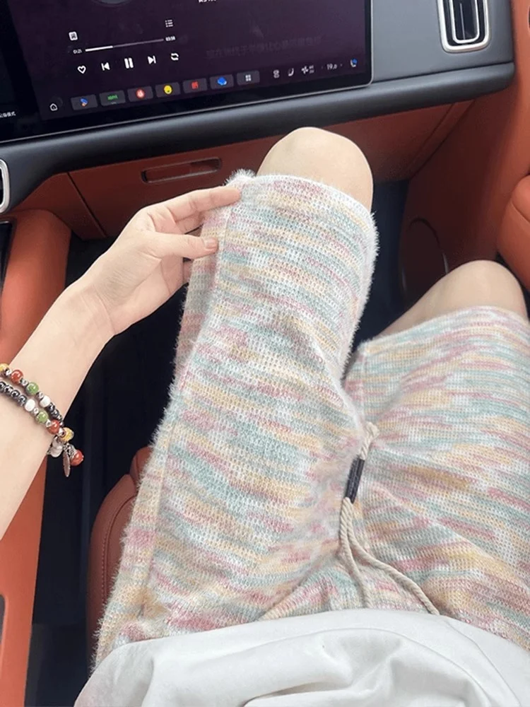 

Dopne Rainbow Camere трикотажные мужские летние повседневные прямые брюки пляжная одежда удобные дышащие легкие