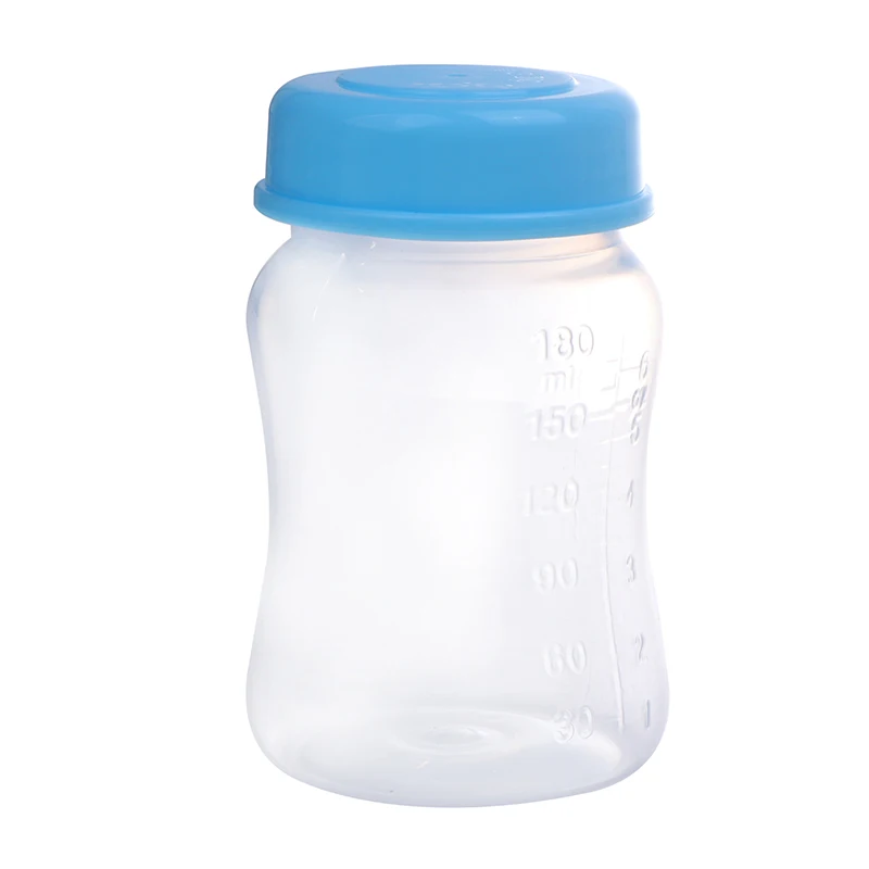 Green/Blue 180ml Breast Milk Storage Bottle Wide Neck Infant Newborn Food Freezer Fresh Cup New