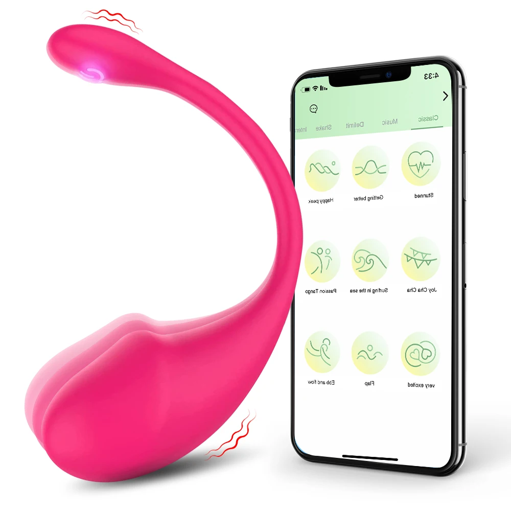 G-Spot Dildo Vibrating Egg Bluetooth App Vibrator Women's Silicone Vagina Remote Control Panties Sex Toy Adult Couple Sex Toy