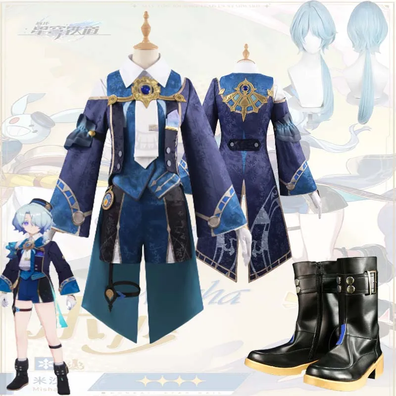 Spel Honkai: Star Rail Misha Cosplay Kostuum Pak Knap Uniform Volledige Set Halloween Rollenspel Party Outfit Voor Mannen Vrouwen