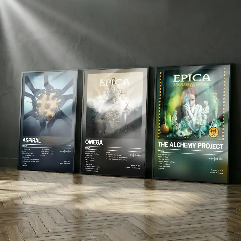 E-Epicas Poster-Album-Set, modernes Cover, Wandkunst für Zimmer, Leinwandgemälde, Kunstdruck, Heimwanddekoration, Bild, Geschenk